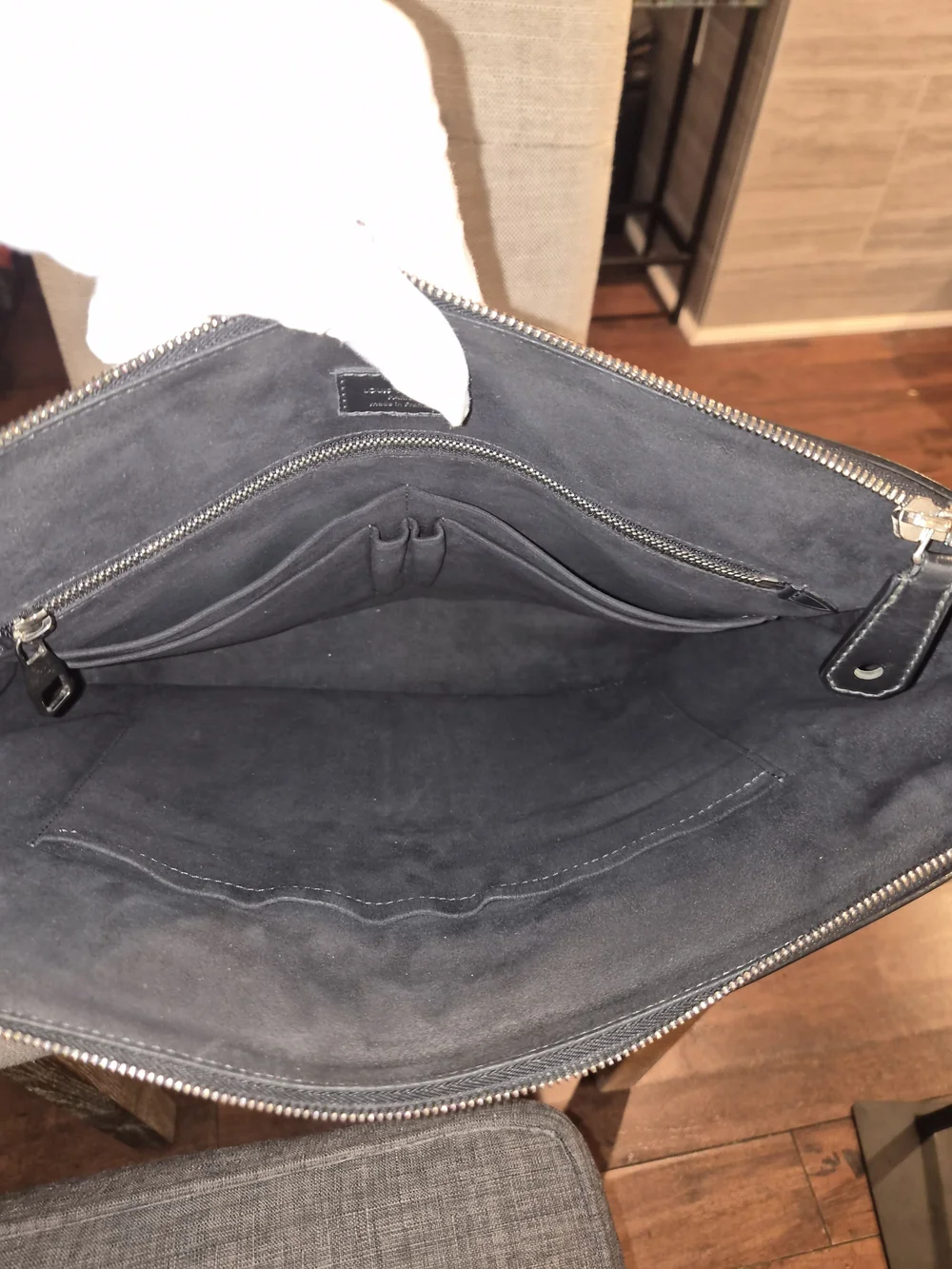 Louis Vuitton Damier Cobalt Greenwich Messenger Bag Crossbody Black Blue